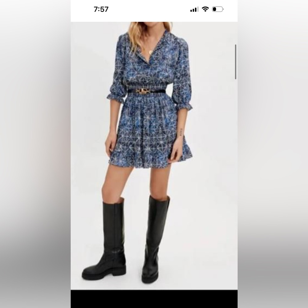 Maje Rythonyk Ruffled Hem Dress stunning dress worn once comes dry-cleaned